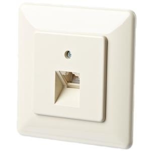 METZ CONNECT BTR IT CONNECT UAE 8 UP - Anschlussdose, unterputz - RJ-45 - Pearl White, RAL 1013 - 1 Anschluss (130063101-I)