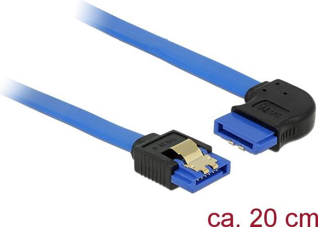 DeLOCK Seriel ATA-kabel BlÃ¥ 20cm