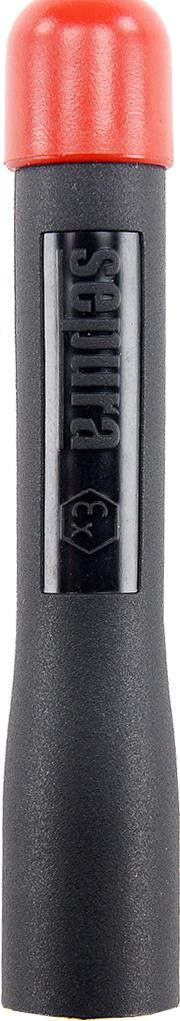 Sepura Verlängerte ATEX Wendelantenne, 380-414 (430) MHz & GPS, für STP8X mit roter Schutzkappe, Markierung: blau, geeignet zum Einsatz im kompletten TETRA-Band (380-430 MHz), optimiert für das TETRA-BOS-Band (380-414 MHz) (300-00883)