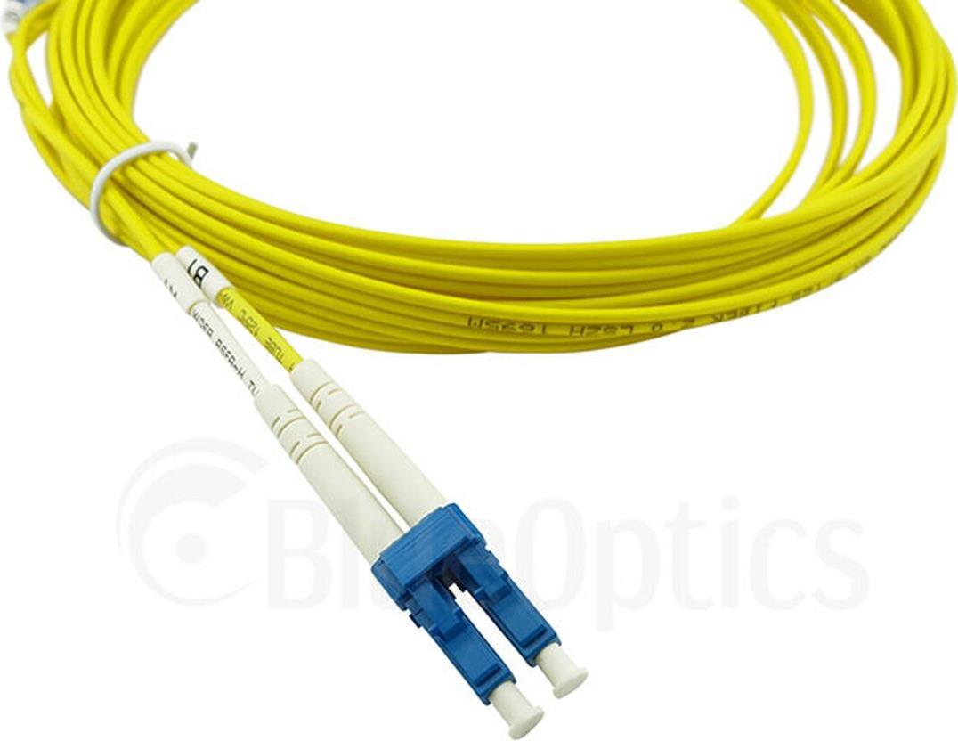 BlueOptics Cavo patch in fibra ottica duplex LC-UPC/LC-UPC blu 1 metro modalità singola E9/125m G.657.A1 OS2 attenuazione ingr