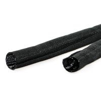 VALUE Gewebeschlauch SNAP für Kabelbündelung, schwarz, 2.5m 2,5m (19.08.3152)
