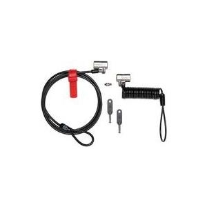 Kensington ClickSafe Anywhere Keyed Lock - Sicherheitskabelschloss - Grau - 1.5 m (Packung mit 2 )