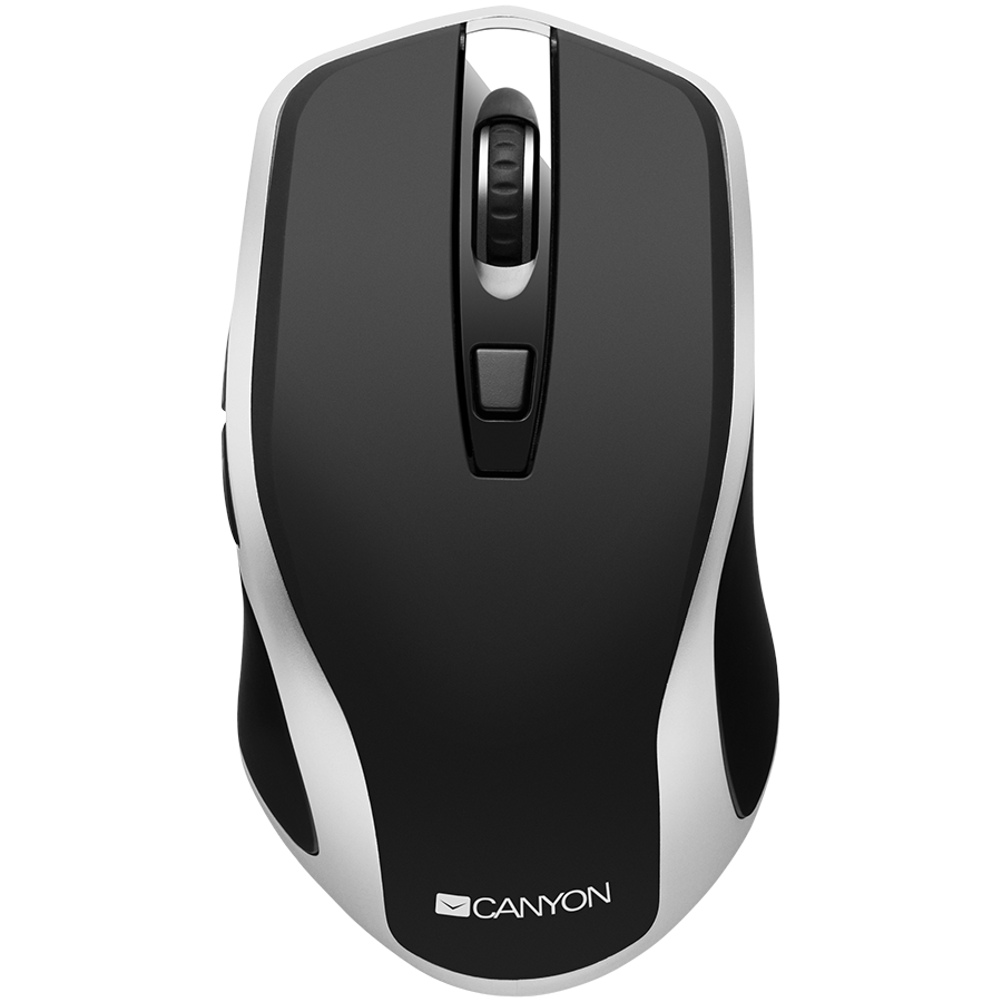 Canyon MW-19 mouse Ambidestro RF Wireless + USB Type-A Ottico 1600 DPI (Canyon Rechargeable Wireless Mouse BK)