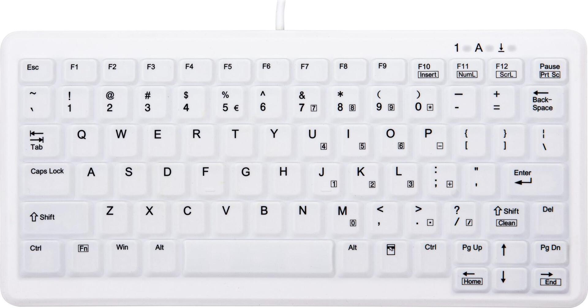 CHERRY AK-C4110 tastiera USB QWERTY Inglese US Bianco