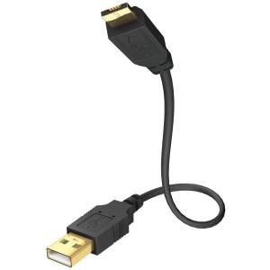 Inakustik 01070031 - USB A - Micro-USB B - Männlich/männlich - Gold - Schwarz (01070031)