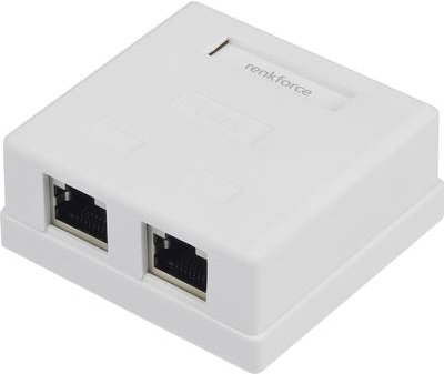 Renkforce Netzwerkdose Aufputz CAT 5e 2 Port (RF-3426430)