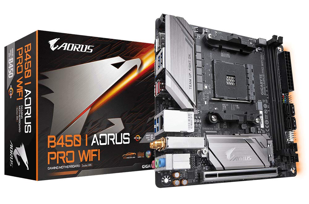 Gigabyte B450 I Aorus Pro WiFi - AMD B450-Mainboard - Sockel AM4 (B450 I AORUS PRO WIFI) Gigabyte B450 I Aorus Pro WiFi - AMD B450-Mainboard - Sockel AM4 (B450 I AORUS PRO WIFI)