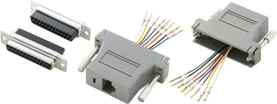 TRU COMPONENTS D-SUB Adapter D-SUB-Buchse 25pol. - RJ45-Buchse 1 St. (407786)