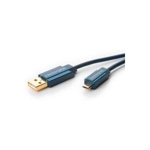 ClickTronic 3m USB 2.0 A-micro B m/m 3m USB A Micro-USB B Blau USB Kabel (64006)