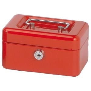 MAUL Geldkassette, rot, Maße: (B)250 x (T)191 x (H)88 mm (56113-25)