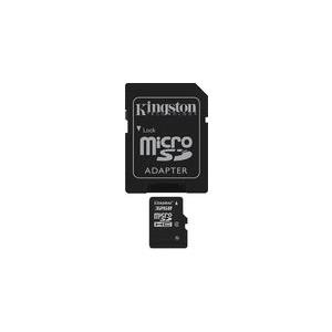 Kingston - Flash-Speicherkarte (microSDHC/SD-Adapter inbegriffen) - 32GB - Class 4 - microSDHC (SDC4/32GB)