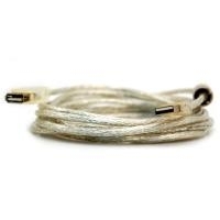 InLine® USB 2.0 Verlängerung, St/Bu Typ A, transparent, mit Ferritkern, 5m (34605Q)