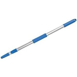 Peggy Perfect Teleskopstange, Aluminium, 2 x 0,60 m mit Gewinde, Durchmesser: 25 mm, Handschutz blau - 1 Stück (18260)
