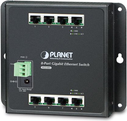 Montaggio a parete Gigabit IP30 8-P