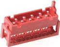 MPE-Garry 372-1-006-T-KT0 6 pole PCB board to board female cable plug with 1.27mm raster. Type: 6 pin 6pol kab.deel fe idc 1.27 (372-1-006-T-KT0)