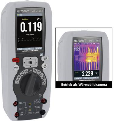 VOLTCRAFT WBM-460 Wärmebildkamera inkl. Multimeterfunktion -20 bis +260 °C 80 x 80 Pixel 50 Hz (VC-8307430)