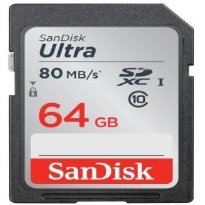 SanDisk Ultra - Flash-Speicherkarte - 64GB - Class 10 - 533x - SDXC UHS-I (SDSDUNC-064G-GN6IN)