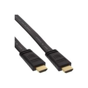 Cavo piatto HDMI ad alta velocitÃ  con Ethernet - contatti placcati oro - nero - 7,5 m