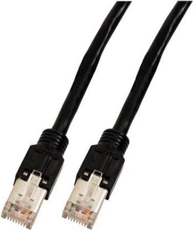 RJ45 Patchkabel 2x Hirose Daetwyler UNINET4P 1,5 M Schwarz (K8705.1,5)