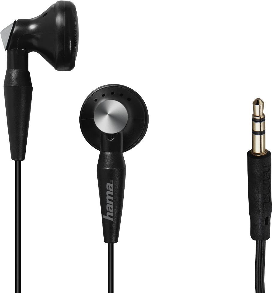 Hama Basic4Music - Im Ohr - im Ohr - Verkabelt - 20 - 20000 Hz - 1,2 m - Schwarz (00184000)