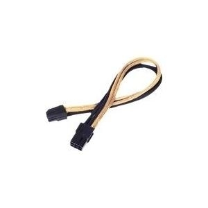 Silverstone PP07-IDE6BG 0,3 m (Silverstone 6-pin PCIe to 6-pin PCIe Cable 25 cm - Black / Gold)