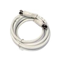 TELESTAR-DIGITAL TELESTAR SKYCABLE 100 - HF-Kabel - F-Stecker (M) bis F-Stecker (M) - 5,0m - doppelt abgeschirmtes Koaxialkabel - weiß (5210501)
