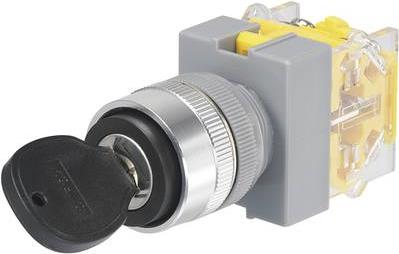 Conrad Schlüsselschalter 250 V/AC 5 A 1 x Aus/Ein 1 x 90 ° Y090-A-11Y/21 IP40 1 St. (Y090-A-11Y/21)