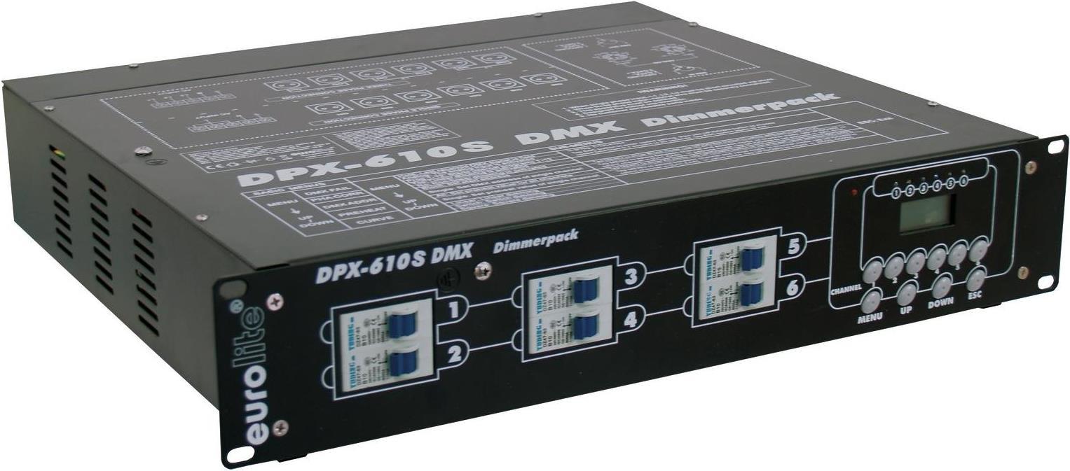 DMX Dimmer DPX-610 6-Kanal 48,30cm (19") -Bauform (70064122)