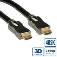 ROLINE 11.04.5681 cavo HDMI 2 m HDMI tipo A [Standard] Nero (ROLINE HDMI UltraHD Cable+Ethernet. A-A. M/M. 2.0m)