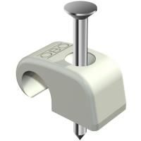 OBO BETTERMANN 2025 25 LGR - Nagelschelle - 4-7 mm - lichtgrau - rund (Packung mit 100) (2228629)