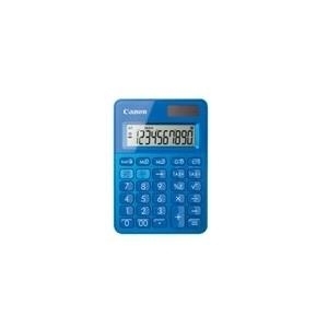 Canon LS-100K - Desktop-Taschenrechner - 10 Stellen - Solarpanel, Batterie - Metallisch Blau