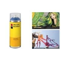 Marabu Sprühfarbe Buntlack, scharlachrot, 400 ml Dose seidenmatt, hervorragende Deckkraft, lichtecht, in ca. 10 (210118031)