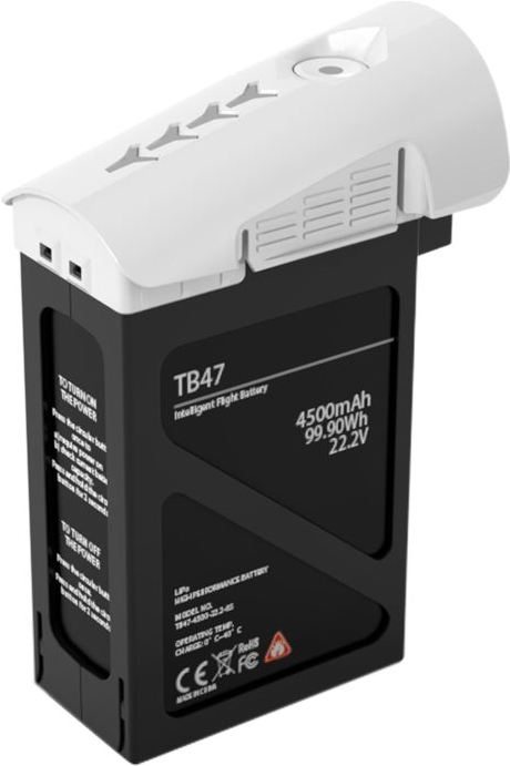 TB47 - Batterie/Akku - DJI - Inspire 1 - Schwarz - Weiß - Lithium-Ion (Li-Ion) - 4500 mAh (1 PART87 -TB47) TB47 - Batterie/Akku - DJI - Inspire 1 - Schwarz - Weiß - Lithium-Ion (Li-Ion) - 4500 mAh (1 PART87 -TB47)