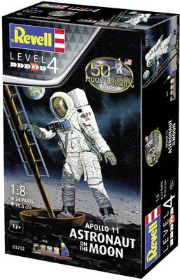 Revell 03702 Apollo 11 Astronaut on the Moon Raumfahrtmodell Bausatz 1:8 (03702)