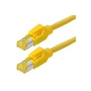 Tecline S/FTP Cat6A - 0.5m - RJ-45 - RJ-45 - Maschio/Maschio - Cat6a - S/FTP (S-STP) - Giallo (78000Y)