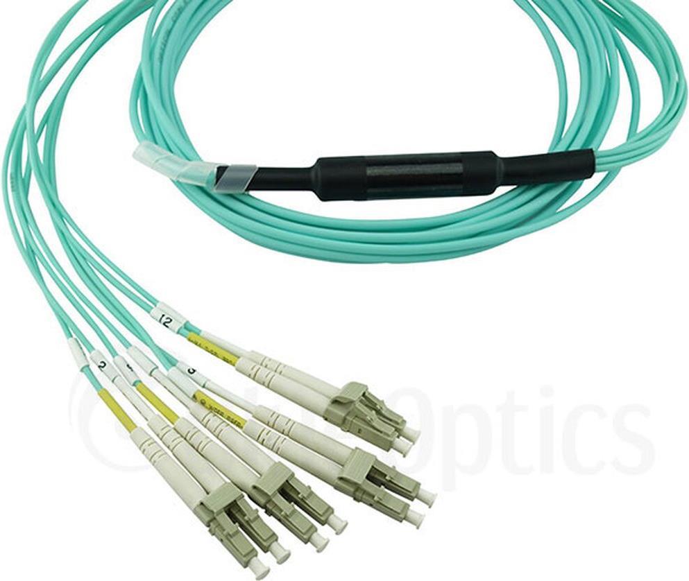 BlueOptics SFP6141EU2MKB cavo in fibra ottica 2 m MTP 4x LC OM3 colore menta (SFP6141EU2MKB)