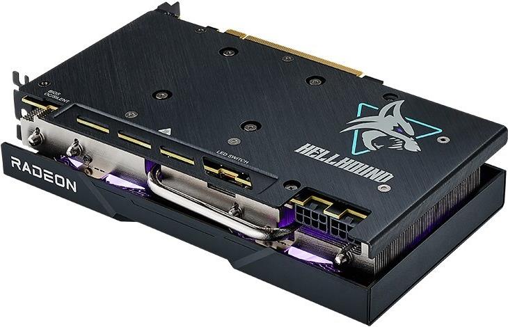 PowerColor Hellhound Radeon RX 7600 XT - Radeon RX 7600 XT - 16 GB - GDDR6 - 128 Bit - 7680 x 4320 Pixel - PCI Express x8 4.0 (RX7600XT 16G-L/OC)