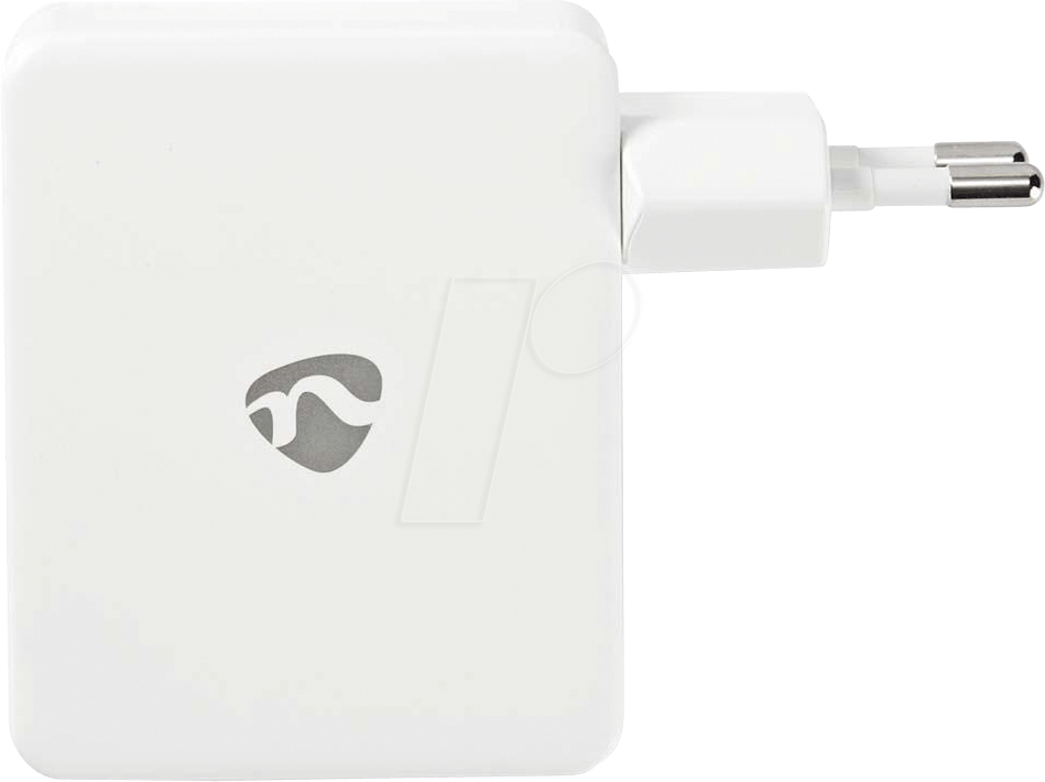 Nedis WCHAU481AWT Caricabatterie per dispositivi mobili Smartphone, Tablet Bianco AC (Nedis Wall charger 4xUSB-A - White)