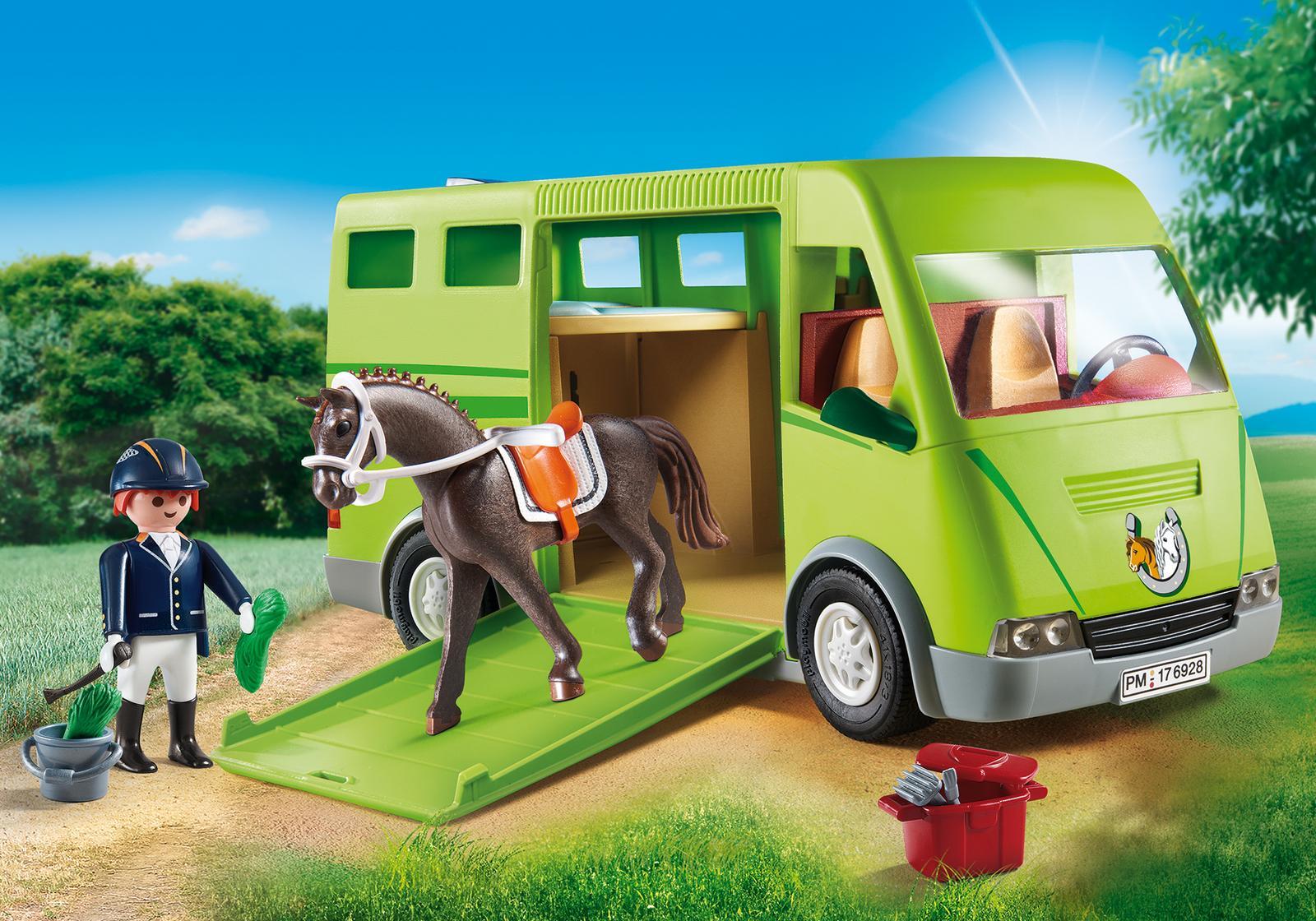 Playmobil Country Pferdetransporter - Grün - Grau - 5 Jahr(e) - Junge/Mädchen - 270 mm - 110 mm - 140 mm (6928)