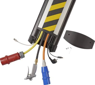Serpa Kabelbrücke Typ B25, Breite 250 mm, Länge 3.0 m, EasyLoader Max HD, schwarz/Aluminium für den Innenbereich - von oben zu belegen (5.01012.9022)