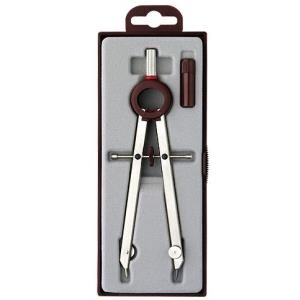 rotring Geometrie-Zirkel CENTRO, Länge: 160 mm präzise Radiuseinstellung durch Mittelradspindel, Spindel (S0233300)