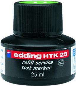 Edding HTK 25 ricarica per evidenziatori Verde chiaro 25 ml 1 pz (edding HTK 25 Bottled Refill Ink for Highlighter Pens 25ml Gr