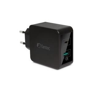 FANTEC QC3-AC22 - Netzteil - 33 Watt - Quick Charge 3.0 (USB Type A (power only), USB-C (nur Strom)) (1952)