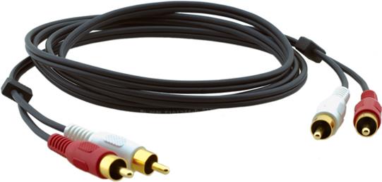 Kramer C-2RAM/2RAM Series C-2RAM/2RAM-2 - Audiokabel - RCA x 2 (M) bis RCA x 2 (M) - 60cm - Koax (95-0202002)