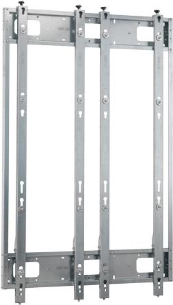 HAGOR VWR 2x2 - Wandhalterung für Videoleinwand - Schwarz - Bildschirmgröße: 140 cm (55) - Montageschnittstelle: bis zu 600 x 400 mm