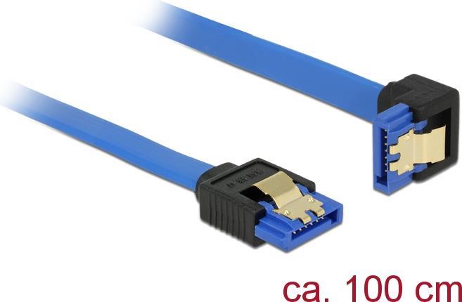 DeLOCK Seriel ATA-kabel BlÃ¥ 1m