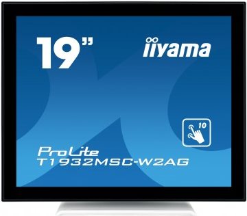 Iiyama ProLite T1932MSC-W2AG - LED-Monitor - 48 cm (19) - Touchscreen - 1280 x 1024 - IPS - 250 cd/m² - 1000:1 - 14 ms - DVI-D, VGA - Lautsprecher - weiß