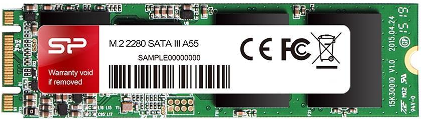 Silicon Power SSD A55 128GB, M.2 SATA, 550/420 MB/s (SP128GBSS3A55M28)