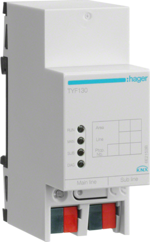 Hager TYF130. Typ: Wand-montiert, Schnittstelle: Verkabelt, Übertragungstechnik: Verkabelt (TYF130)