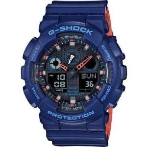 Casio Armbanduhr analog, digital GA-100L-2AER Blau (GA-100L-2AER)